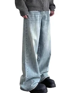 Men Baggy Loose  Relaxed Jeans